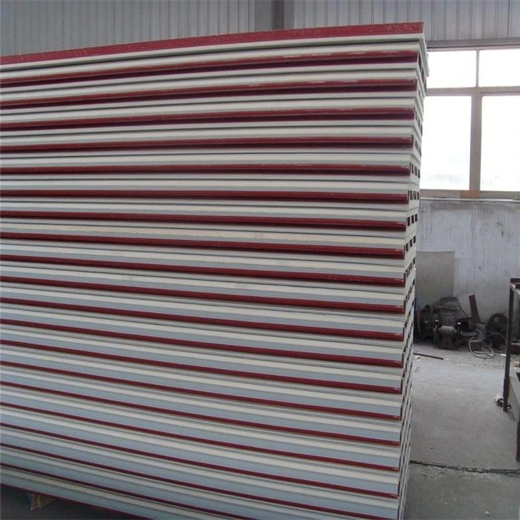 Red Colored PU Roof Sandwich Panels manufacturers